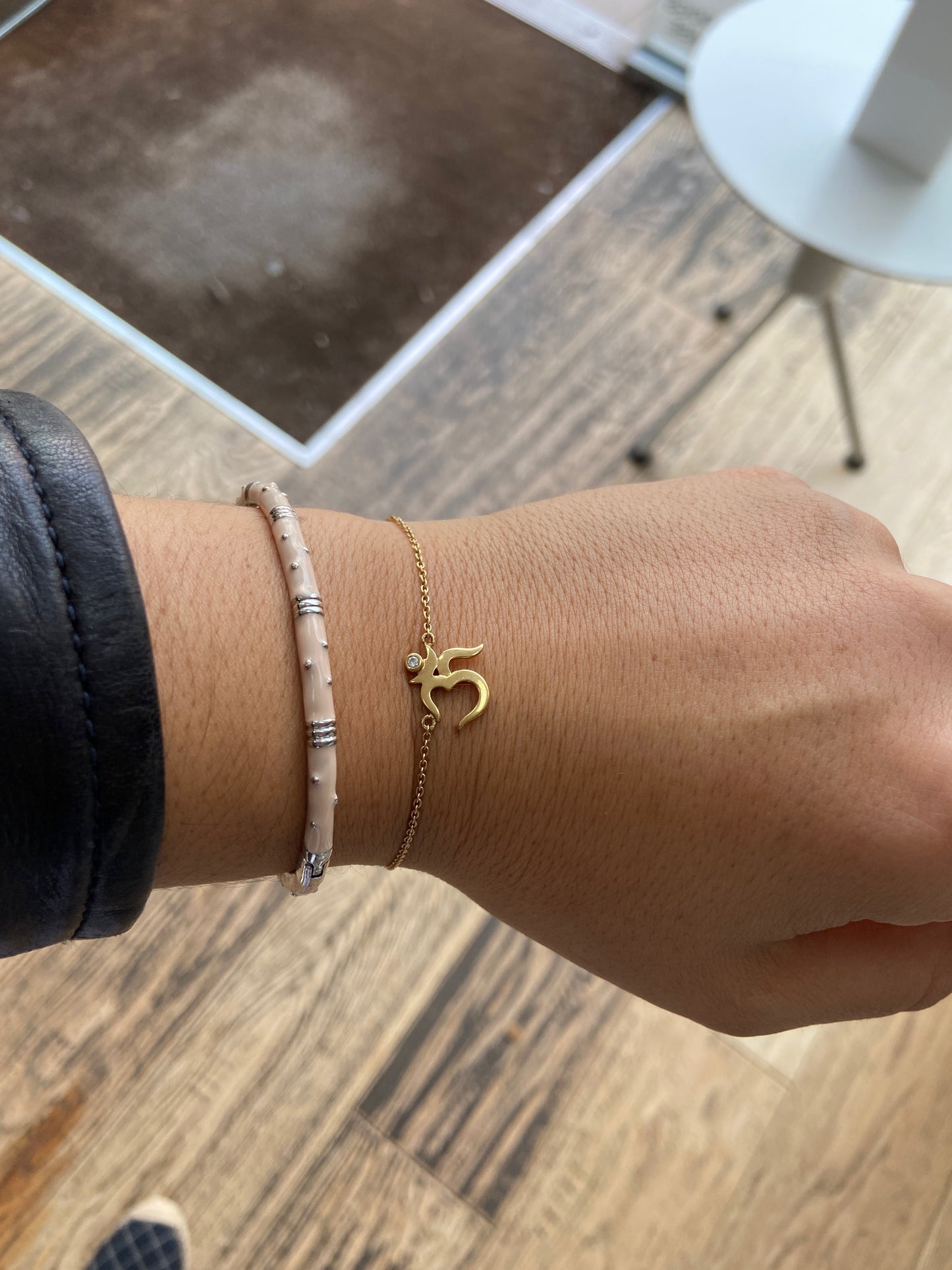 Om Gold Bracelet