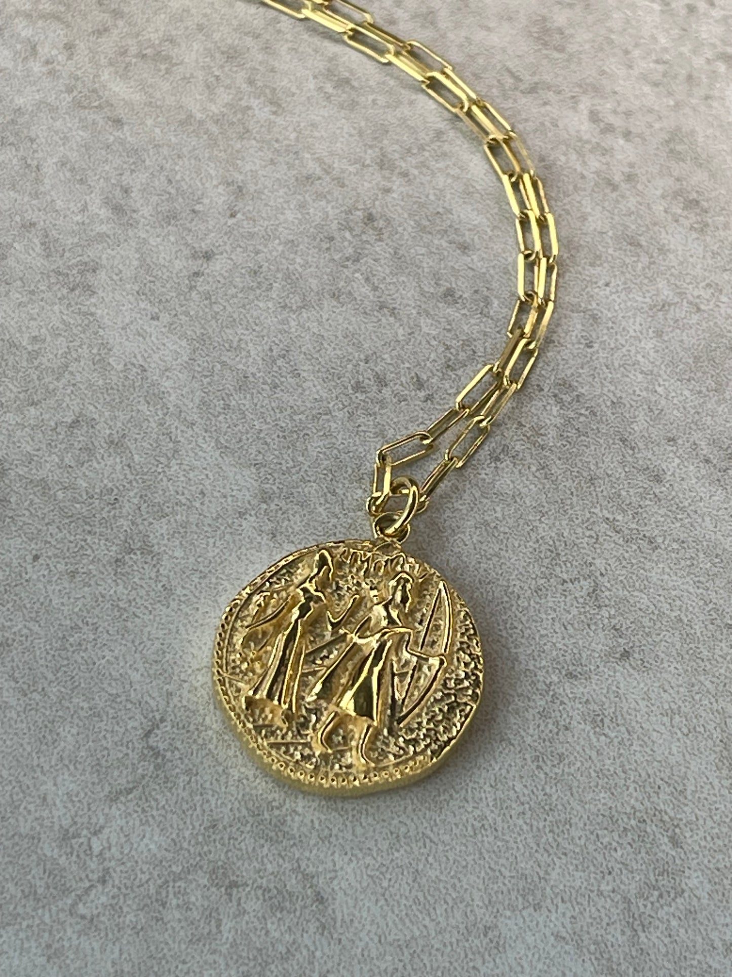 Ram Siya Coin Necklace