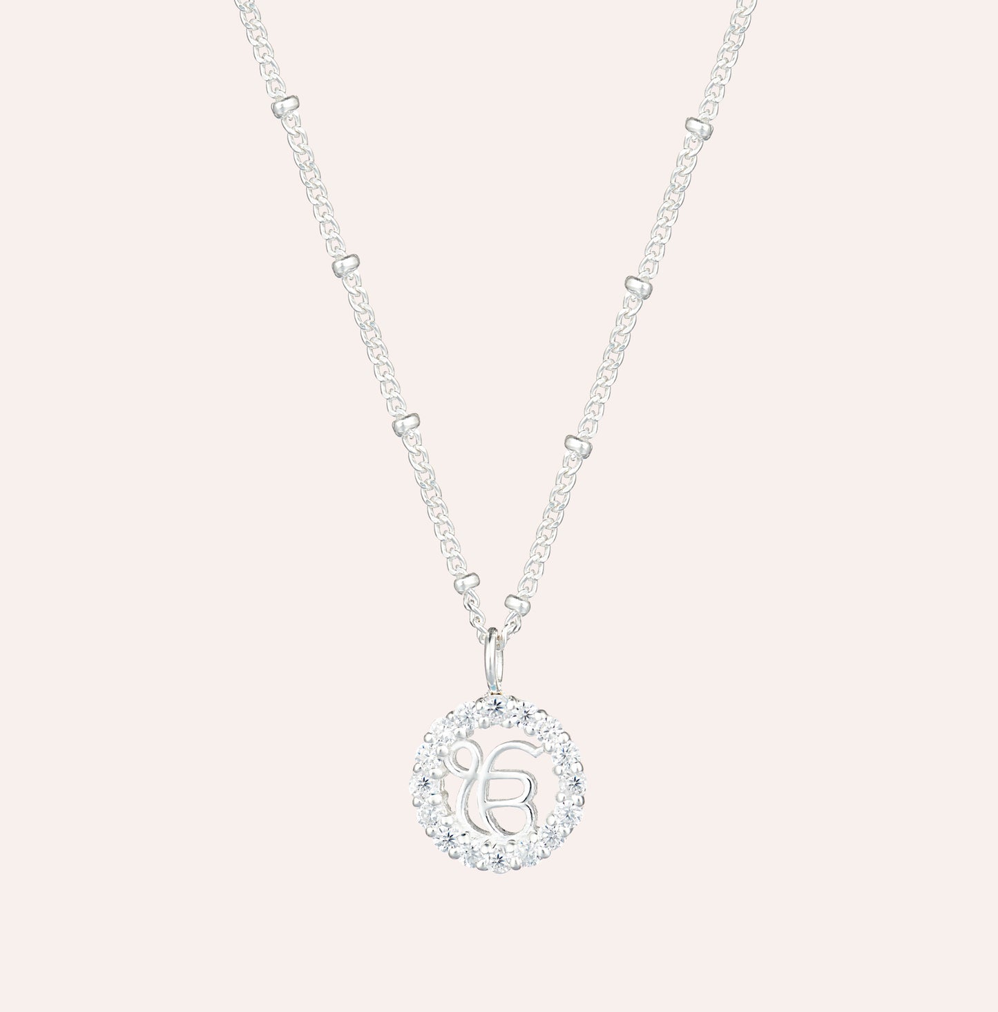 Circle of Light Silver Necklace