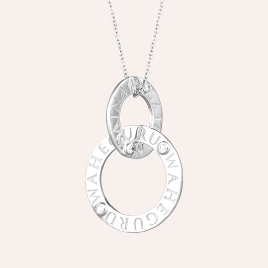 Silver infinity necklace with heart and diamond accents, elegant silver necklace for women in the UK