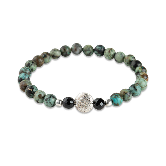 Turquoise & Black Onyx Bracelet