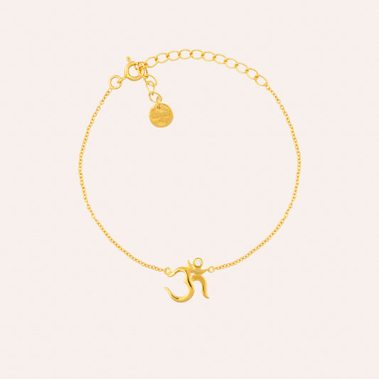Om Gold Bracelet