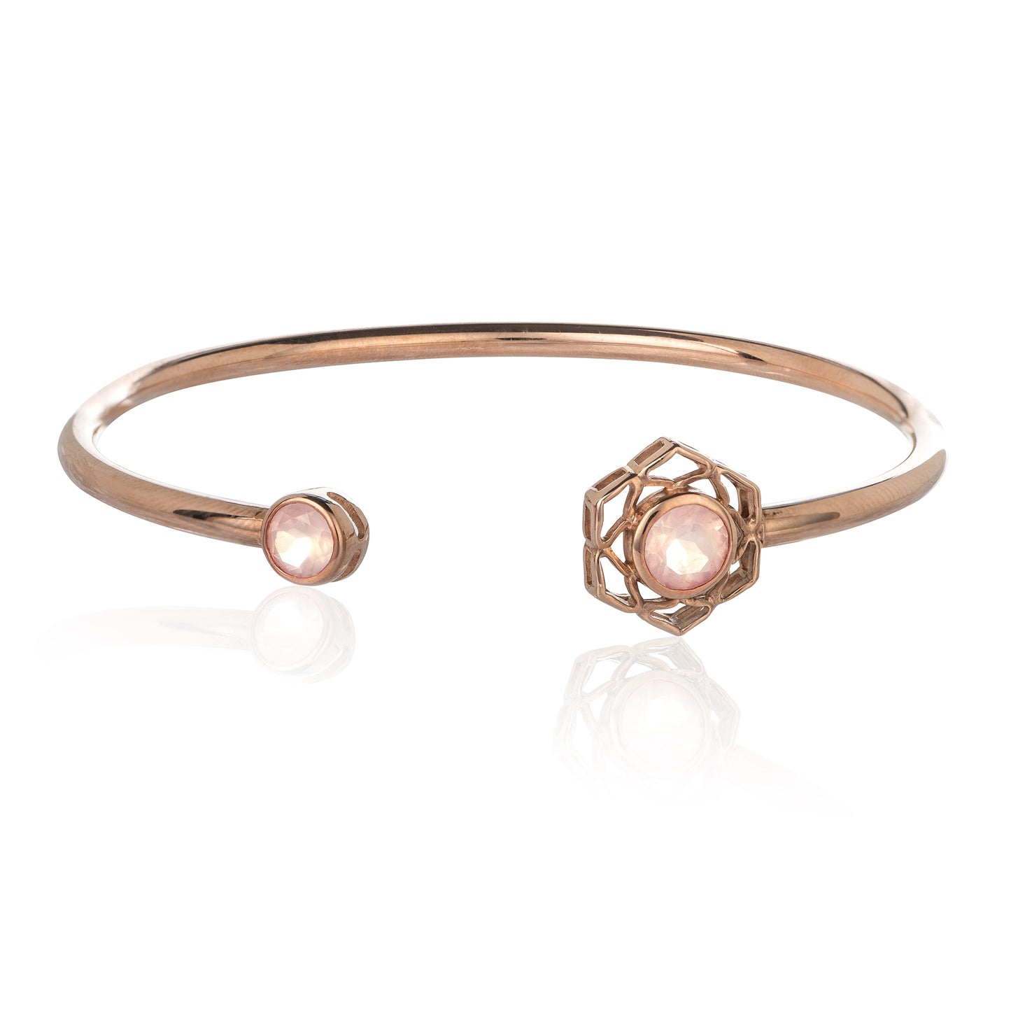 The Rose Gold Flower Of Life Cuff