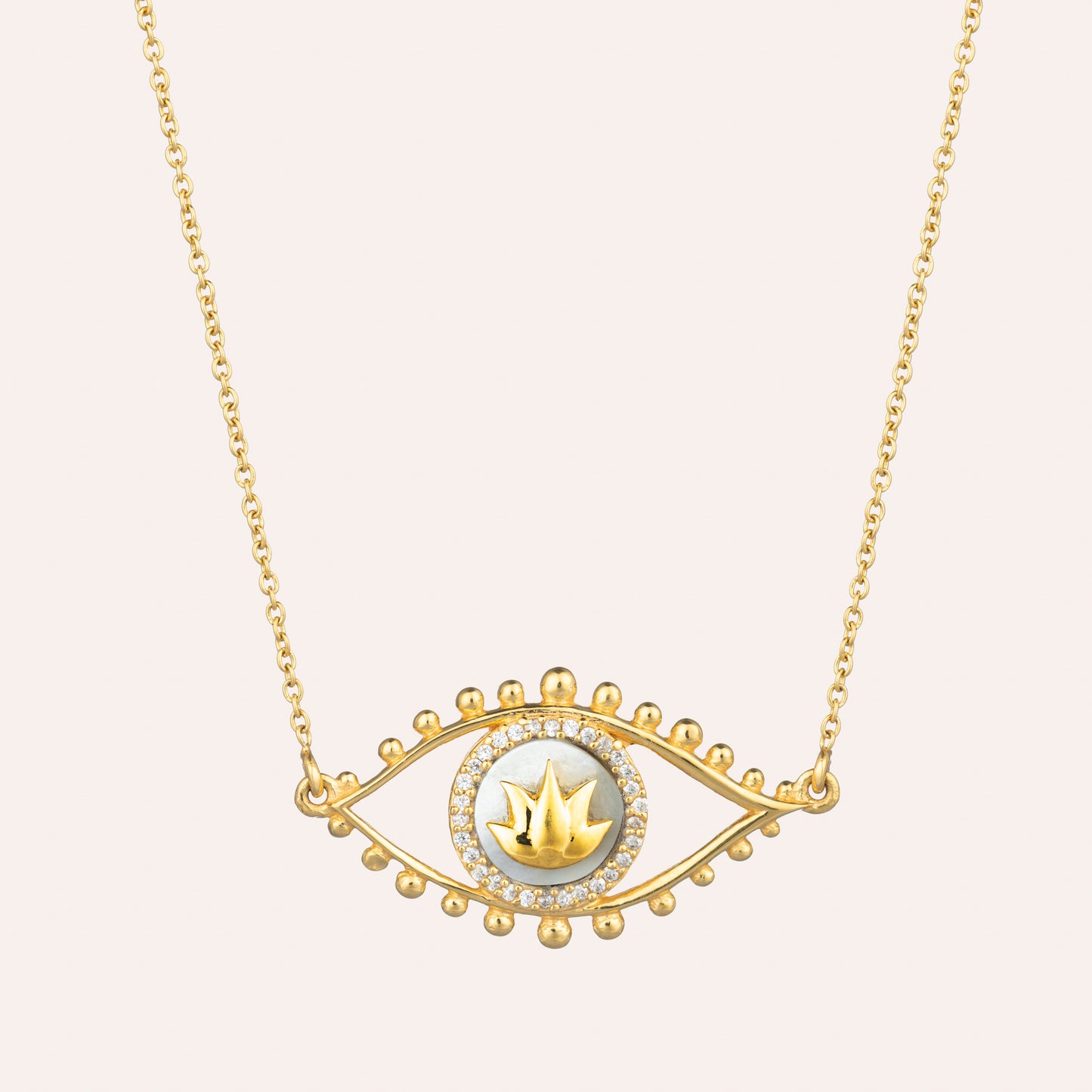 Lotus Eye Talisman Necklace