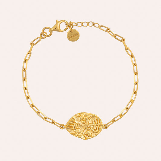 Sohavi Ancient Indian Coin Bracelet