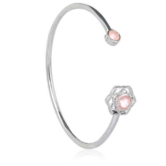 Silver Flower of Life Cuff